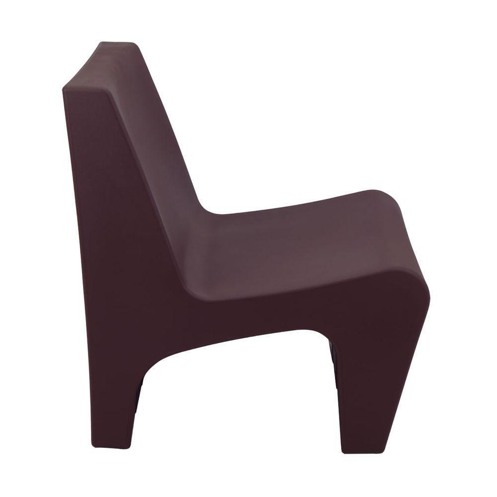 Poltrona Tramontina Berta Em Polietileno Marrom Café - 4