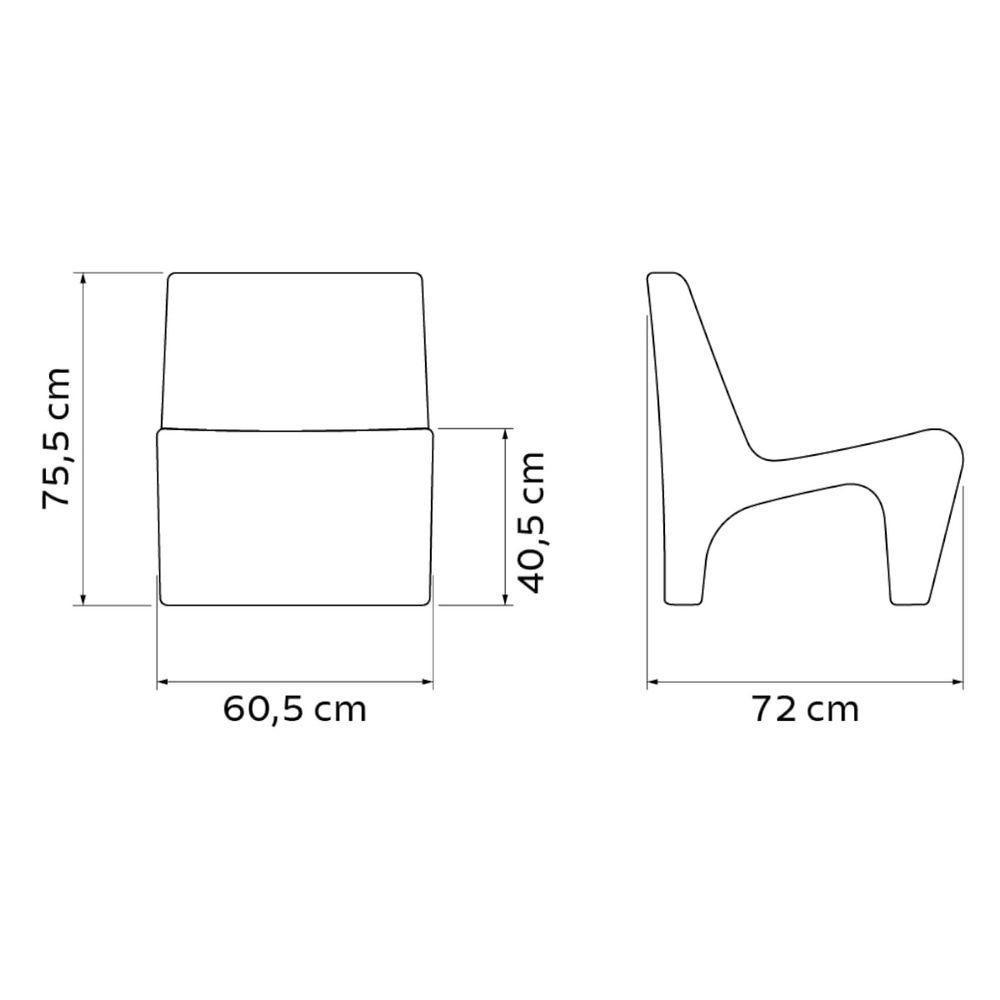 Poltrona Tramontina Berta Em Polietileno Marrom Café - 6