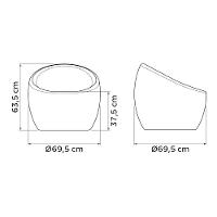 Poltrona Tramontina Oca Em Polietileno Grafite - 4