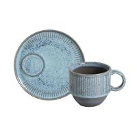 Conjunto De Xícara De Chá Empilhável Com Pires 06 Peças Linhas Breeze Porto Brasil - 2