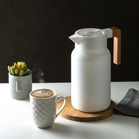 Garrafa Térmica Organic 1 L Em Plástico Branco Com Ampola De Vidro Lyor - 2