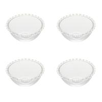 Conjunto De Cumbucas 04 Peças Em Cristal Coração Lyor - 1