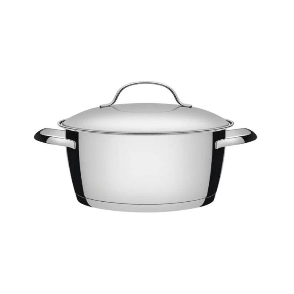 Caçarola Funda Allegra 20 Cm 3,1 L Em Aço Inox Com Fundo Triplo Tramontina 62654/200 - 1