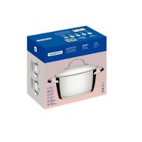 Caçarola Funda Allegra 20 Cm 3,1 L Em Aço Inox Com Fundo Triplo Tramontina 62654/200 - 4