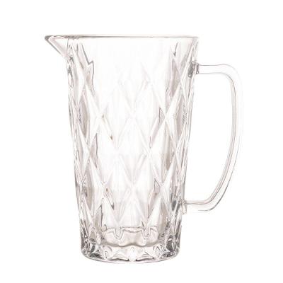 Jarra de Vidro Diamonds para Água e Suco 1L Design Sofisticado Transparente Lyor