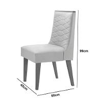 Mesa Evora 120 Mdf Canto Copo E Com 4 Cadeiras Safira Veludo Capuccino-naturalle-naturalle - 10