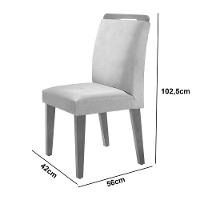 Mesa Evora 120 Mdf Canto Copo E Com 4 Cadeiras Athenas Turim 07-naturalle-naturalle - 5