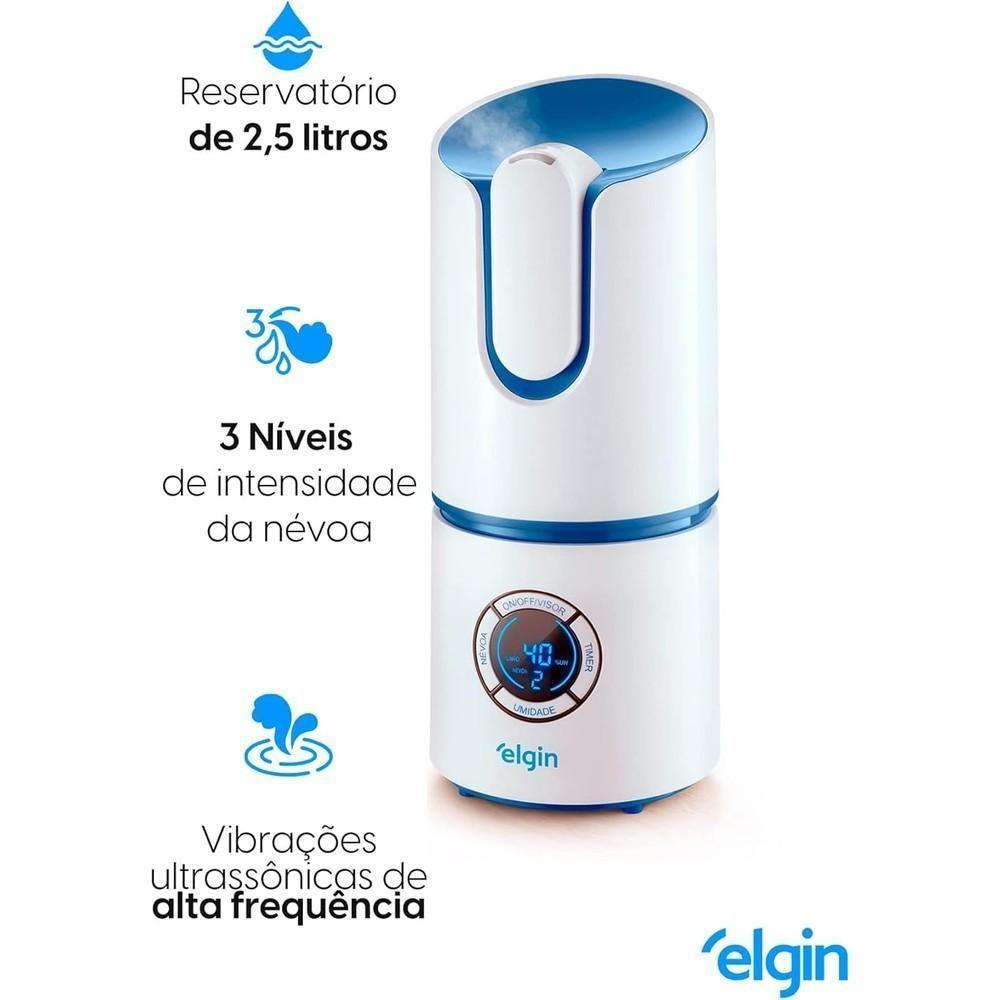 Umidificador De Ar Digital 2,5 Litros Bivolt Elgin - 2