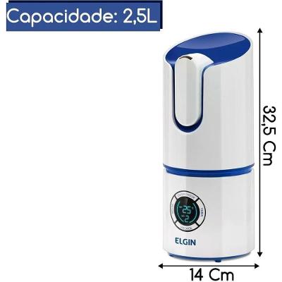 Umidificador de Ar Digital 45UDZN03N0NB Elgin 2,5 Litros Branco Bivolt