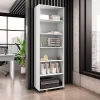 Kit Livreiro 2 Portas Pequenas Livreiro 5 Prateleiras Office Branco - 10
