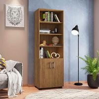 Kit Livreiro 2 Portas Pequenas Livreiro 5 Prateleiras Office Freijó - 8