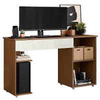 Escrivaninha Para Computador 1 Porta E 1 Gaveta Com Suporte Para Cpu Lara Atacama-off White - 5