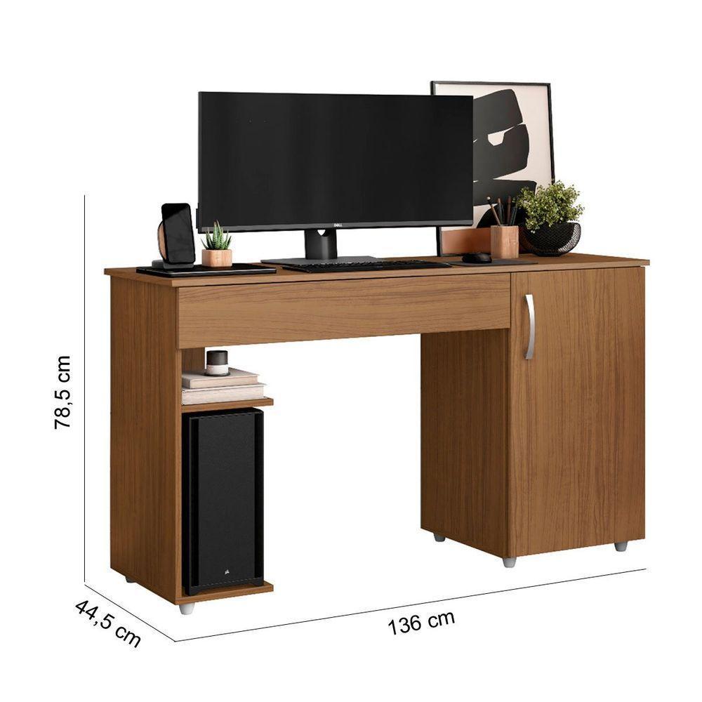 Escrivaninha Para Computador 1 Porta E 1 Gaveta Com Suporte Para Cpu Lara Atacama - 5