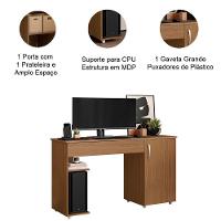 Escrivaninha Para Computador 1 Porta E 1 Gaveta Com Suporte Para Cpu Lara Atacama