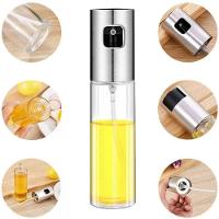 Kit 3 Porta Azeite Vinagre Spray Galheteiro Dosador Aço Inox 100ml - 5