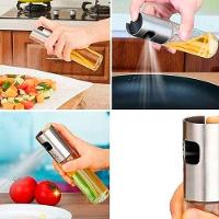Kit 3 Porta Azeite Vinagre Spray Galheteiro Dosador Aço Inox 100ml - 7