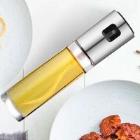 Kit 2 Porta Azeite Vinagre Spray Galheteiro Dosador Aço Inox 100ml - 8