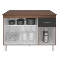 Balcão Com Tampo Anita 120 Cm Savana Moblis - 3