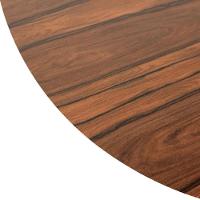 Conjunto Mesa Eames Eiffel Dsw Redonda Pau Ferro 120cm + 4 Cadeiras Eames Dsw - Amarela - 2