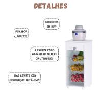 Balcão Fruteira Monalisa Com Gaveta Branco Ajl