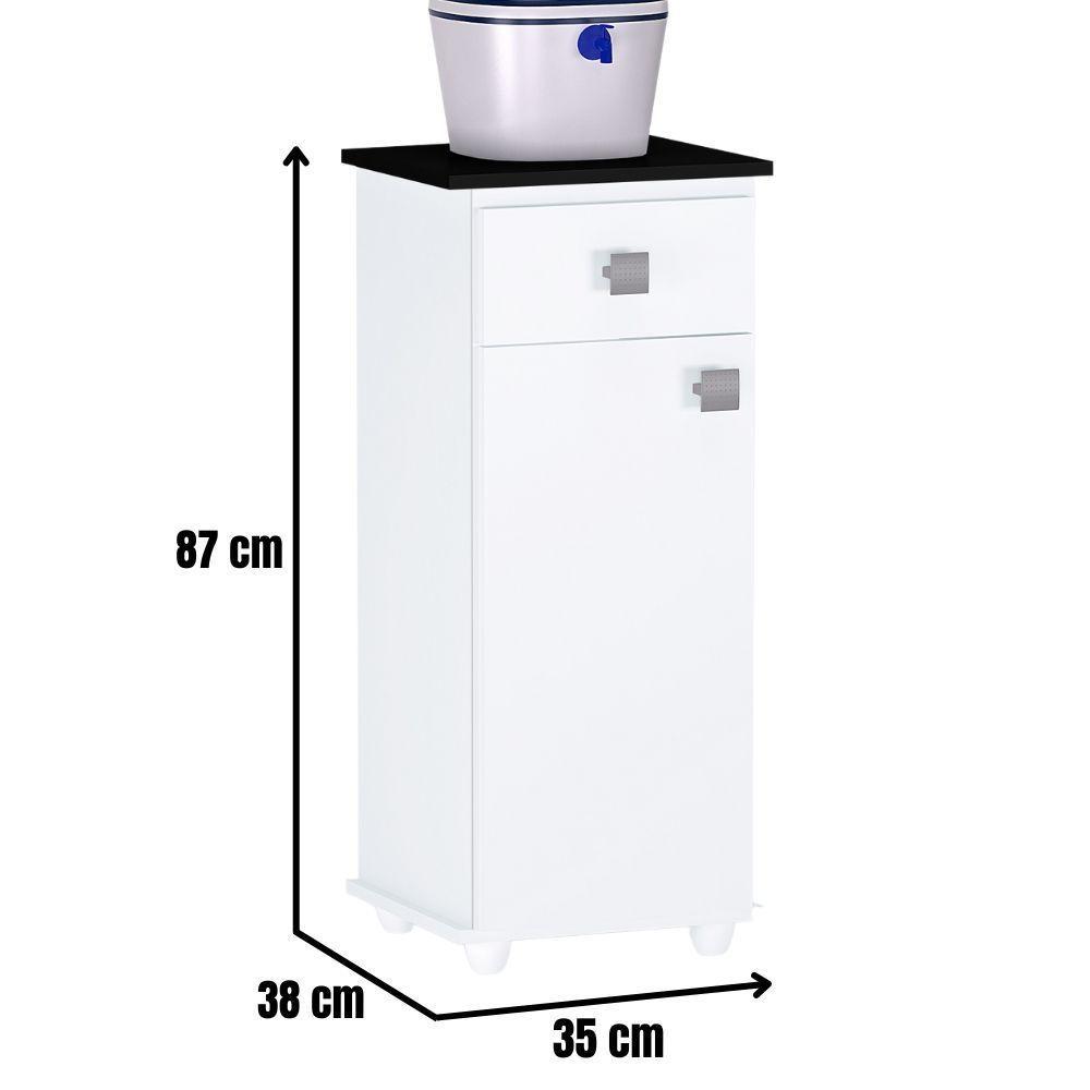 Balcão Multiuso Para Cozinha Karol Branco Ajl - 5