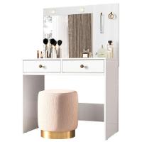 Penteadeira Camarim Ideal Com Espelho E Led Branco Moval - 1