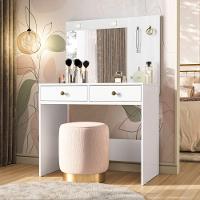 Penteadeira Camarim Ideal Com Espelho E Led Branco Moval - 2