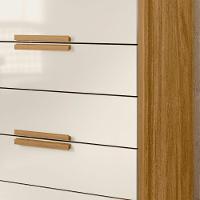 Cômoda Dhara 4 Gavetas Freijó Off White Moval - 3