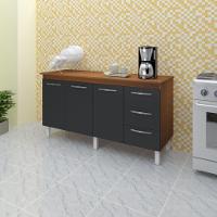 Balcão Com Tampo Emily 160 Cm Savana Moblis - 2