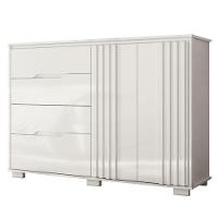 Cômoda Texas 2 Portas E 4 Gavetas Branco Moval - 1