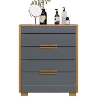 Cômoda Dhara 4 Gavetas Freijó Cinza Moval - 3