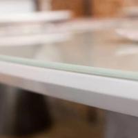 Mesa De Jantar Cone Oval 140x90 Cm Tampo Laca + Vidro Branca Base Branca Cor Branco - 3