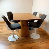 Mesa De Jantar Cone Retangular 150x80 Cm Tampo Freijó Base Freijó Cor Marrom - 3