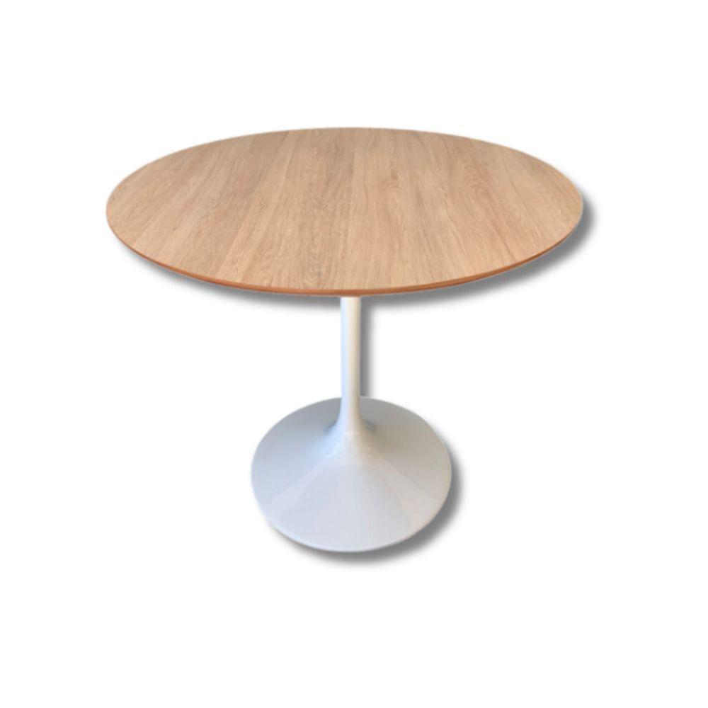 Mesa De Jantar Saarinen Redonda 60 Cm - Jade Cor Branco - 1