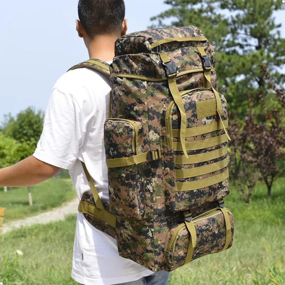 Mochila Tática Lorben Camuflada Militar Trilha Camping Trekking Aventura 80 Litros - 2