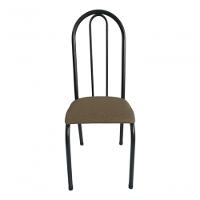 Kit 6 Cadeira Sala Jantar Aço Tubolar Cozinha Corino Junco Bege