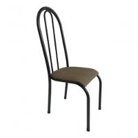 Kit 6 Cadeira Sala Jantar Aço Tubolar Cozinha Corino Junco Bege - 5