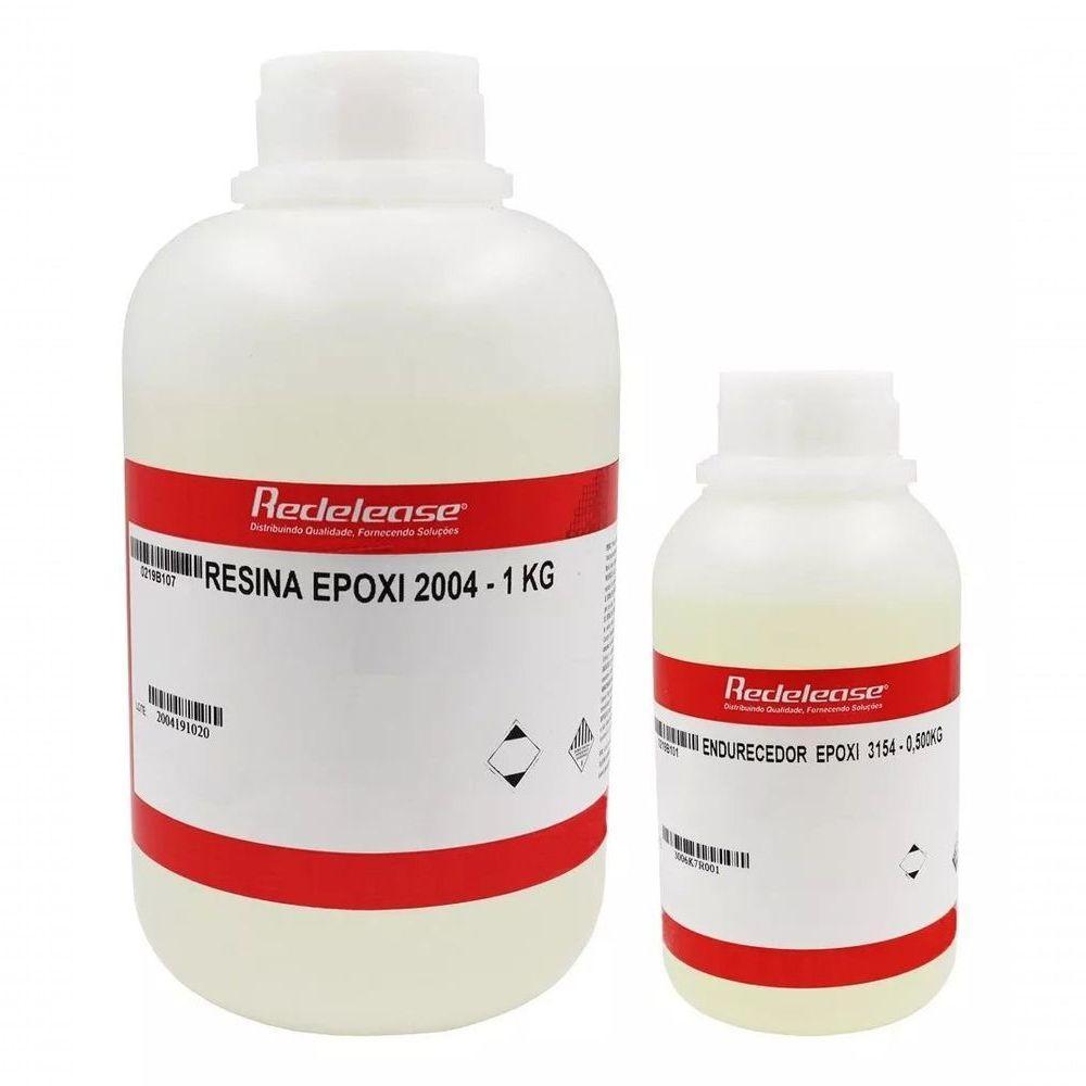 Resina Epoxi Cristal De Baixa Viscosidade Kit Com 1,5kg - 1