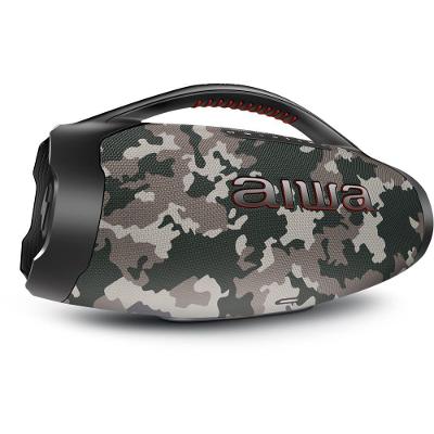 Caixa De Som Boombox Plus Aiwa BBS-01-BG 200w Bt 30h IP66 USB Cinza Boombox Bivolt