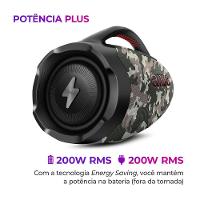 Caixa De Som Boombox Plus Aiwa BBS-01-BG 200w Bt 30h IP66 USB Cinza Boombox Bivolt - 8