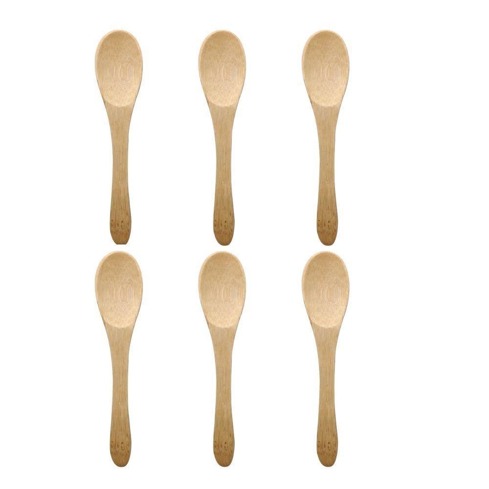 Conjunto De 6 Mini Colheres De Bambu Oikos - 4