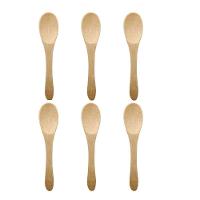 Conjunto De 6 Mini Colheres De Bambu Oikos