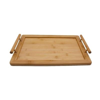 Bandeja Com Alças De Bambu Retangular - Oikos