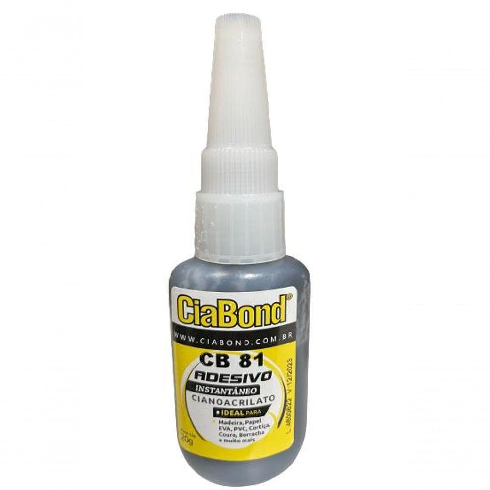 Adesivo Instantâneo Para Auto Falante Ciabond Cb 81 20g - 2