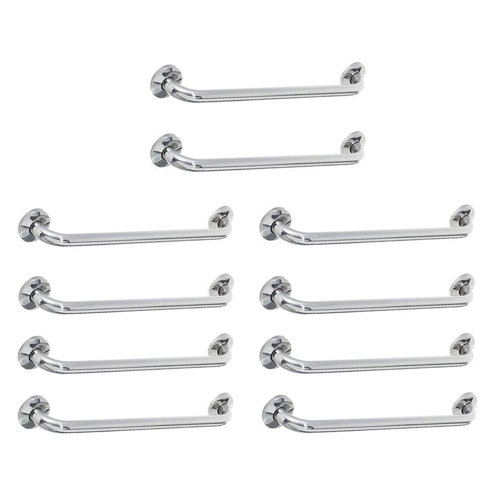 Alça De Apoio 40cm Inox Barra Kit 10 Unidades I Acessibilidade - 1