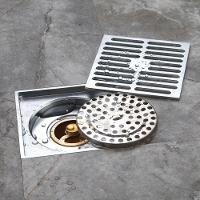 Ralo Inox 10x10 Banheiro Lavabo Anti Odor Rapido Escoamento Anti Inseto Resistente Seguro - 6