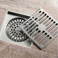 Ralo 10x10 Inox Lavabo Banheiro Anti Inseto Anti Odor Rapido Escoamento Seguro Resistente - 7