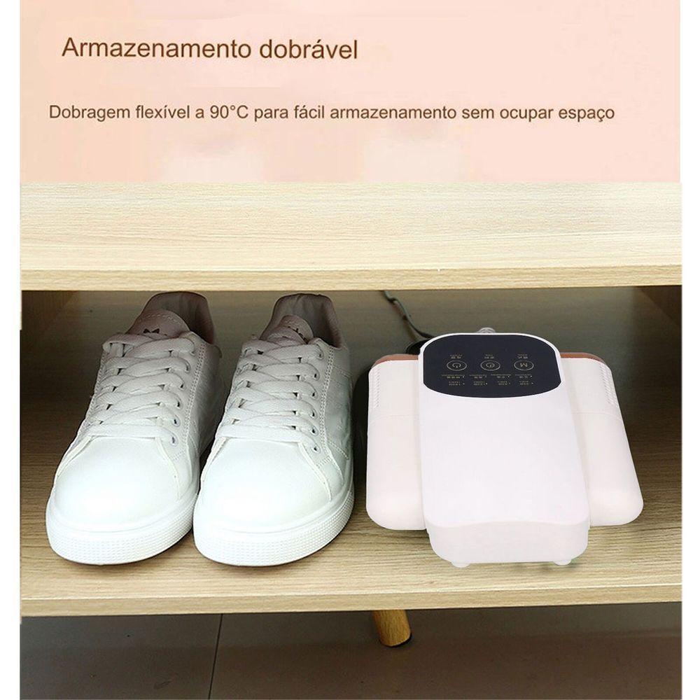 Secador De Sapato Eletrico Calçado Meia Bota Multitemperatura Temporizador Previne Odor Limpeza - 4