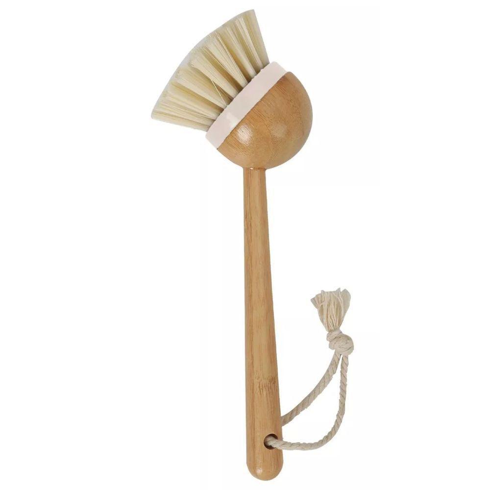 Escova De Limpeza Redonda Com Cabo Longo De Bambu Oikos:off White - 1