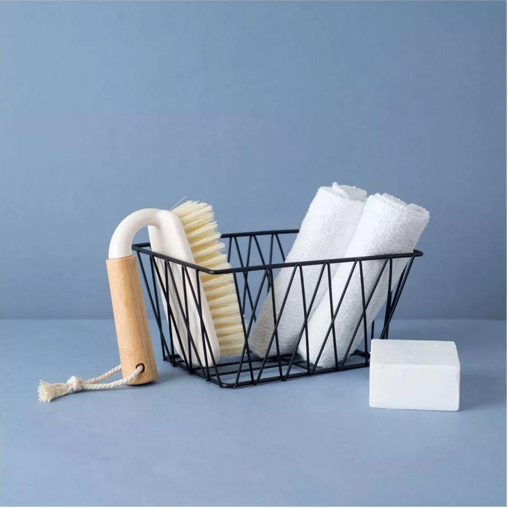 Escova De Limpeza Multiuso Com Cabo De Bambu Oikos:off White - 1